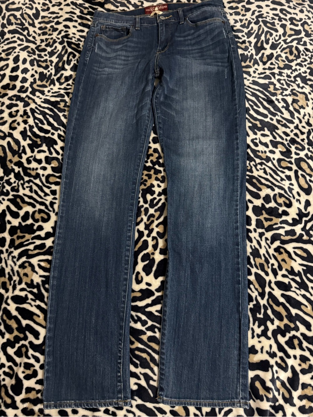 Lucky Brand Indigo Wide-Leg Jeans with Subtle Fade